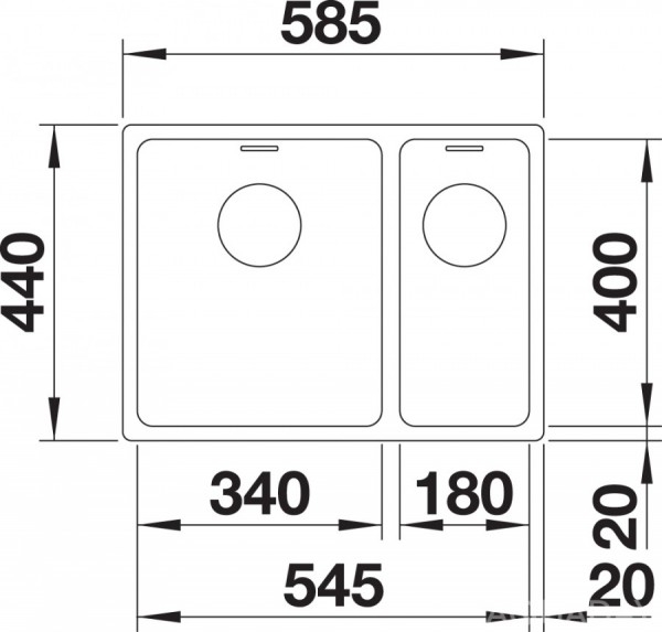   Blanco Andano 340/180-IF       522973