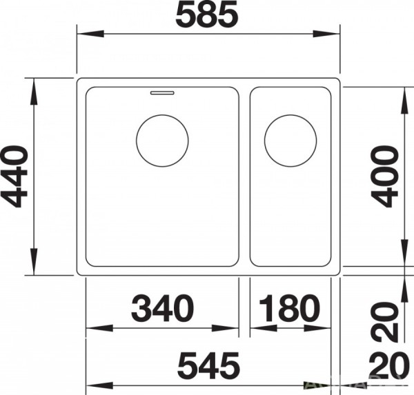   Blanco Andano 340/180-U       522979