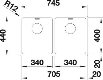   Blanco Andano 340/340-IF     522981