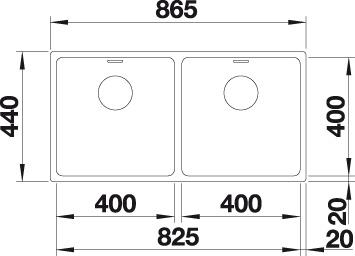   Blanco Andano 400/400-U     522987