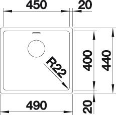   Blanco Andano 450-U     522963