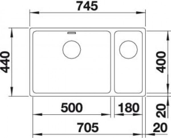   Blanco Andano 500/180-U       522989