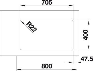   Blanco Andano 500/180-U       522989