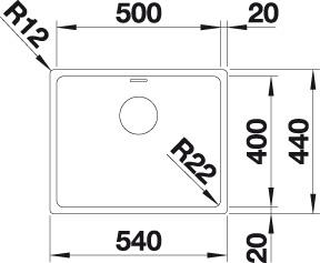   Blanco Andano 500-IF     522965