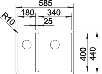   Blanco Claron 340/180-IF       521608