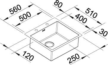   Blanco Claron 500-IF/A   Durinox  523393