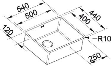   Blanco Claron 500-U   Durinox  523386 