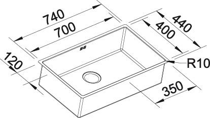   Blanco Claron 700-IF   Durinox  523391