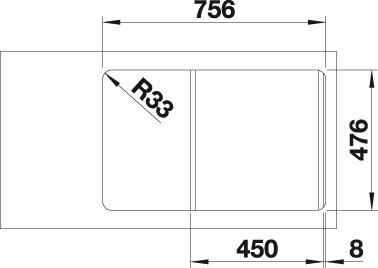   Blanco Lantos 45 S-IF Compact    519059