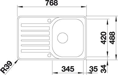   Blanco Lantos 45 S-IF Compact    519059