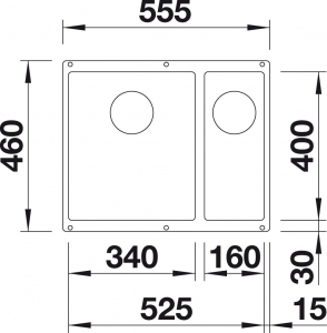   Blanco Subline 340/160-U ( )