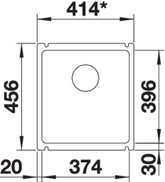   Blanco Subline 375-U Ceramic