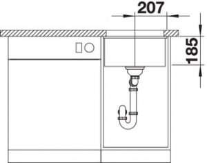   Blanco Subline 375-U Ceramic