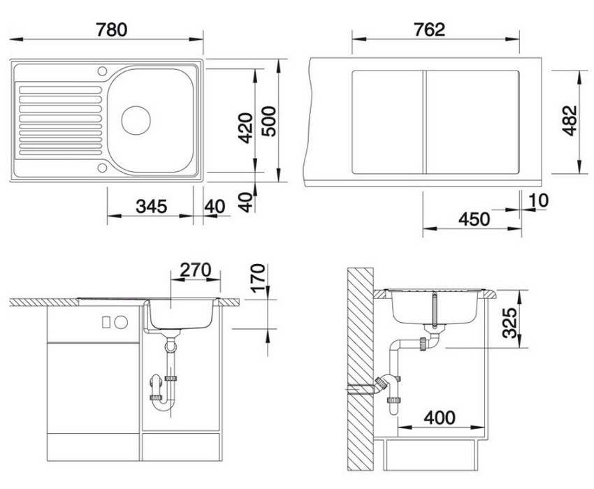   Blanco Tipo 45 S Compact  513441