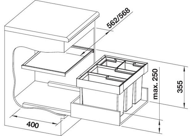 ������� ���������� ������ Blanco Flexon II 60/4 521474