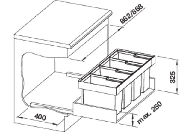 ������� ���������� ������ Blanco Flexon II 90/4 521475