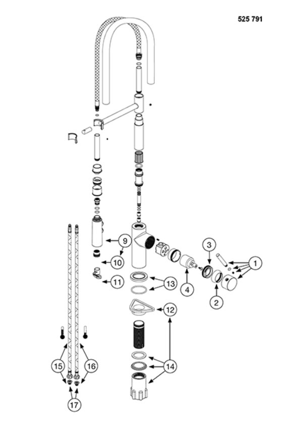 ��������� Blanco Catris-S Flexo ����� ������ ����� 527731