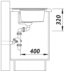  Blanco Zenar 45 S         527359