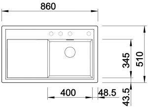   Blanco Zenar 45 S         527359