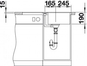   Blanco Metra 45 S-F  519082