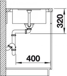   Blanco Metra 45 S-F  519082