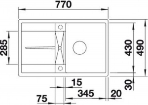   Blanco Metra 45 S-F  519082