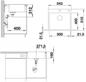   Blanco Subline 500-IF/A  524111