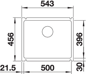   Blanco Subline 500-U Ceramic  523733
