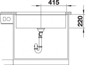   Blanco Subline 800-U  526005