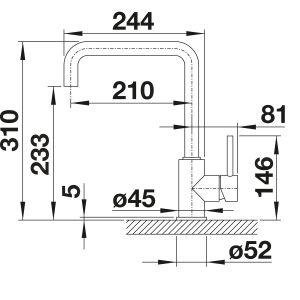 ��������� Blanco Mili Silgranit ������ ����� 527461